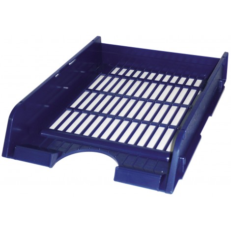 Arda Vaschetta portacorrispondenza, impilabile, colore blu opaco - 15510A