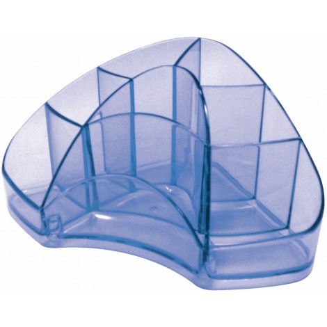 Arda Portacancelleria MULTIPOT, colore azzurro trasparente - TR7121BL
