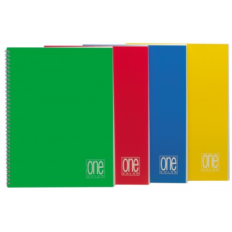 Blasetti One color - Blocco spiralato laterale, 60 fogli, copertina patinata plastificata 300gr, A5, 5M - Quadretti 5mm, 80gr - Prezzo singolo, ord. minimo 5pz - 1297