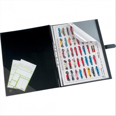 Sei Raccoglitori Sanremo 2000 35x50cm dorso 4cm nero a 4 anelli a D da 25mm - 1pz - 34355010