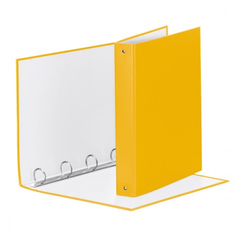 Esselte Raccoglitore a 4 anelli tondi da 30mm, 30x22cm, dorso 4cm, colore giallo  - Prezzo singolo, ord. minimo 12pz - 395792100