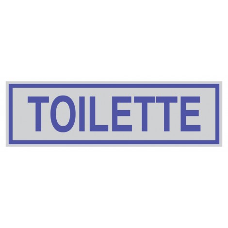 Targhetta adesiva 165x50mm TOILETTE - prezzo singolo, ord. minimo 10pz - 96662