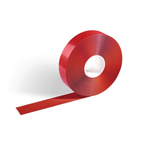 Durable Nastro adesivo per interni, resistente al passaggio dei muletti, resistenza allo scivolamento R9, 0,5mm di spessore, 50mm x 30m, colore rosso  - 1021-03