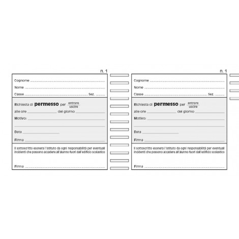 Edipro Libretto giustificazioni, 40 pagine, 22x9,9cm - Prezzo singolo, ord. minimo 10pz - E567540