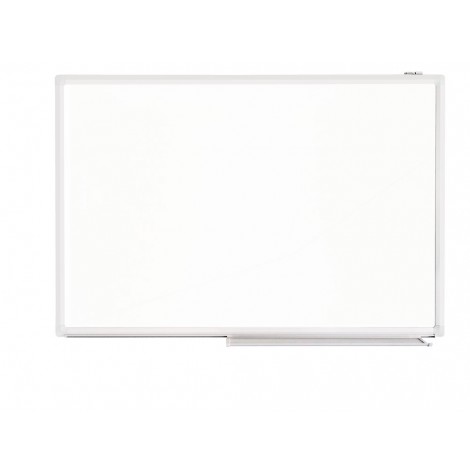 Iternet Lavagna magnetica compresa di vaschetta portaoggetti, 60x90cm, colore bianco - 8301