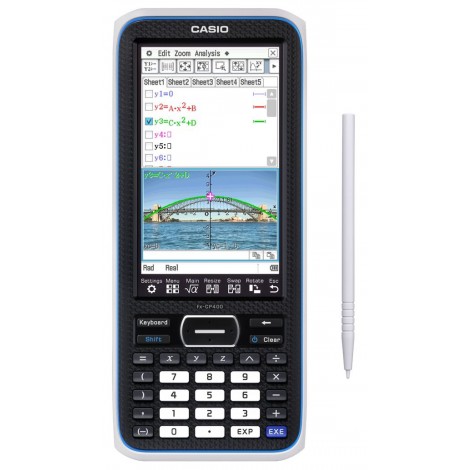 Casio Calcolatrice grafica FX CP400 CLASSPAD II, display touchscreen, sistema operativo CAS - FX-CP400-WA-EH