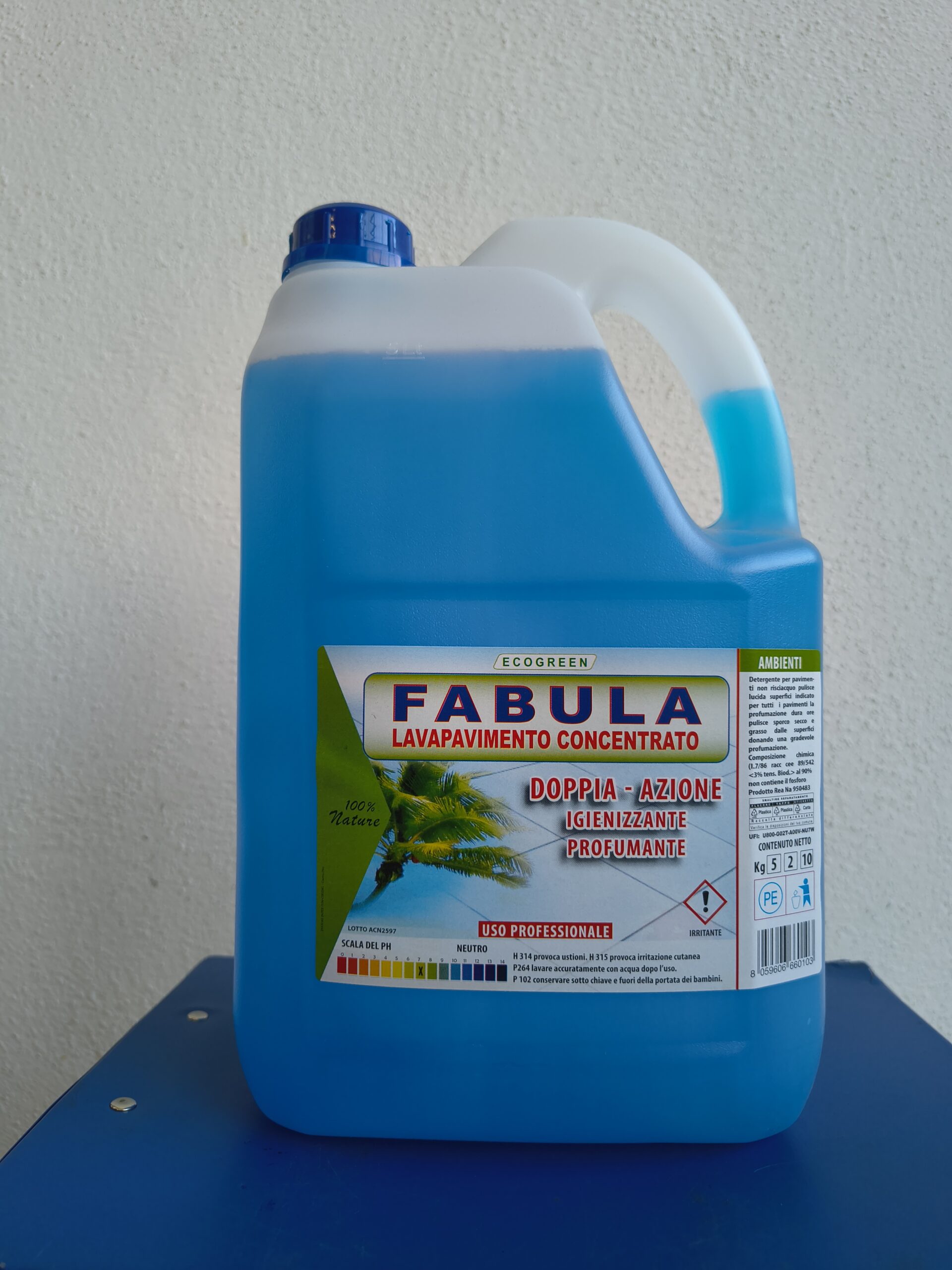 Detergente igienizzante Fabula per pavimenti brezza marina tanica da 5 lt -  C92FBBM5