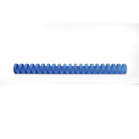 GBC CombBind - Dorsi plastici a spirale per rilegatura formato A4, 21 anelli, rilega fino a 145 fogli, dorso 16mm, colore blu - conf. da 100pz - 4028620
