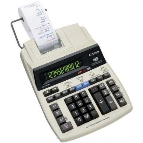 Canon Calcolatrice scrivente MP120-MG-ES II, display 12 cifre, stampa a due colori, funzione di doppio controllo. Alimentatore a presa di corrente opzionale - 2289C001