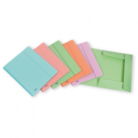 Favorit Cartellina in PPL a 3 lembi con elastico, formato 24x33cm, dorso 0-10mm, colori assortiti pastello - Prezzo singolo, ord. minimo 20pz - 400115580