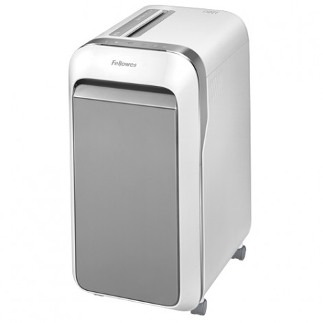 Fellowes LX221 - Distruggidocumenti taglio a microframmenti 2x12mm, distrugge carte di credito,clip e punti metallici, per 3-5 utenti, sicurezza P5, capacità taglio 20fg, capacità cestino 30lt - 5050501