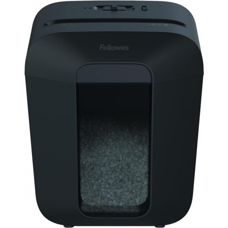 Fellowes LX41 - Distruggidocumenti taglio a microframmenti 4x12mm, distrugge carte di credito,clip e punti metallici, per 1 utente, sicurezza P4, capacità taglio 8fg, capacità cestino 17lt - 4300701