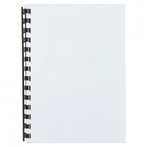 GBC CombBind - Dorsi plastici a spirale per rilegatura formato A5, 14 anelli, rilega fino a 95 fogli, dorso 12mm, colore nero - 100pz - 4400010