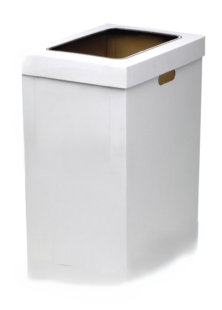 Cestino in cartone pesante senza coperchio con fori per presa 40x40xH80  -