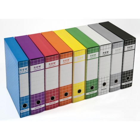 Brefiocart New Color Registratore protocollo, 28,5x35cm, dorso 8cm, colore arancione – 1pz – 0201180/AR