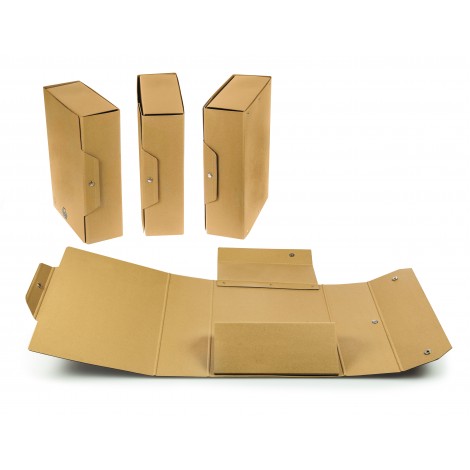 Brefiocart Eco - Portaprogetti chiusura a bottone, 35x25cm, dorso 10cm, colore camoscio - Prezzo singolo, ord. minimo 20pz - 020E1710_CA