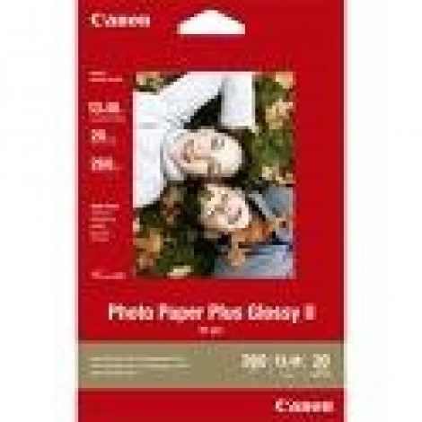 Canon PP 201 - Carta bianca fotografica lucida, formato 13x18cm, 20 fogli, 260gr - 1pz - 2311B018