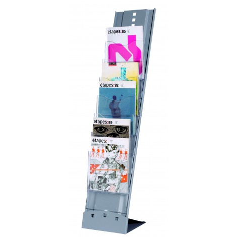 Paperflow Portariviste da terra, 7 scomparti, portatile - 25x115cm - K528575