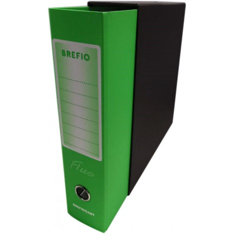 Brefiocart Registratore protocollo, 28,5x35cm, dorso 8cm, colore verde fluo – Prezzo singolo, ord. minimo 12pz - B0201190/VF