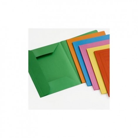 Brefiocart Cartellina in cartoncino a 3 lembi, 25x32cm, 200gr - 12pz (6 colori assortiti) - 0205009