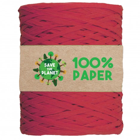 Brizzolari Nastro rafia in carta, 100mt, colore rosso - 02595807