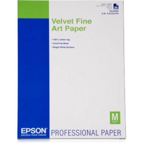 Epson Velvet - Carta vellutata A2, 25 fogli, 260gr - 1pz - C13S042096