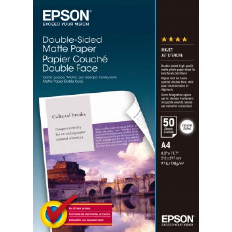 Epson Carta opaca, A4, stampabile fronte/retro, 50 fogli, 178gr - 1pz - C13S041569