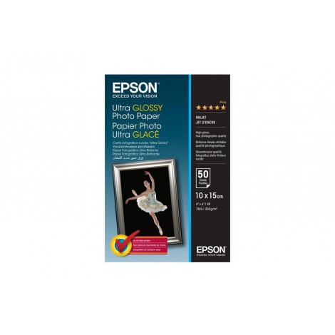 Epson Carta bianca fotografica extra lucida, A6, 50 fogli, 300gr - 1pz - C13S041943