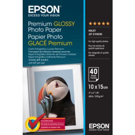 Epson Carta bianca fotografica lucida, A6, 40 fogli, 255gr - 1pz - C13S042153
