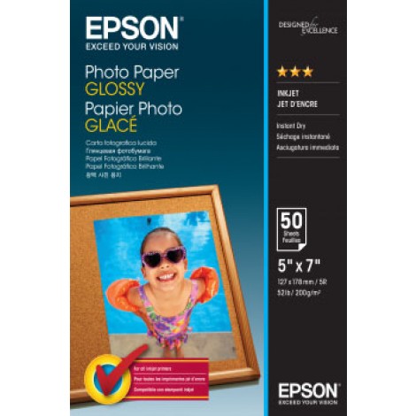 Epson Good - Carta bianca fotografica lucida, formato 13x18cm, 50 fogli, 200gr - 1pz - C13S042545