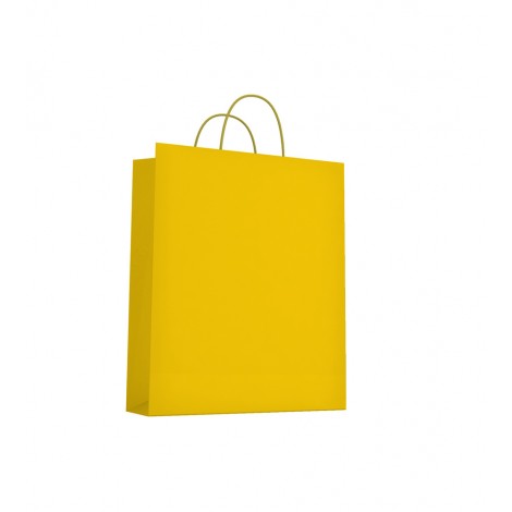 Saemec Buste in carta kraft, formato 27x11x36cm, 100gr, colore giallo - SC_BLSHBIGI27