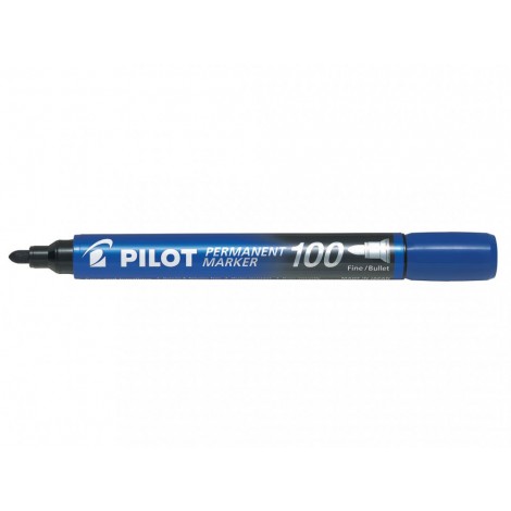 Pilot Marker 400 - Marcatore permanente multisuperficie con inchiostro a base d`alcool, punta 4,5mm, tratto 1mm, colore blu - Prezzo singolo, ord. minimo 12pz - 002706 - C92PIL0544