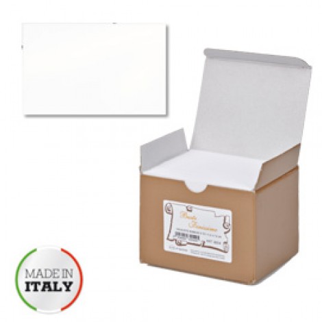 Rex Sadoch Scatola 100 biglietti formato 4 (6,9x10,6cm), 240gr, colore bianco - 8004