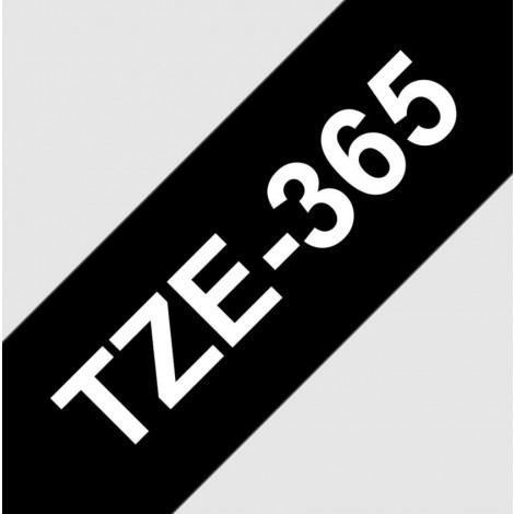 Brother Nastro tipo TZe per PT-P900W, 36mm x 8m, bianco su nero - TZE365 - C92B61240