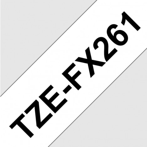 Brother Nastro tipo TZe per PT-D800W, 36mm x 8m, nero su bianco - TZEFX261 - C92B61242