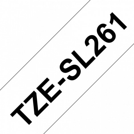 Brother Nastro tipo TZe per PT-D800W, 36mm x 8m, nero su bianco - TZESL261 - C92B61258