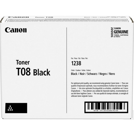 Canon T08 Toner nero per I-SENSYS X 1238 (11.000pg) 1pz - 3010C006 - C92C33352