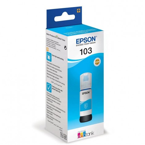 Epson T00S2 cartuccia ciano inchiostro ciano per ECOTANK L 3150 (65ml) 1pz - C13T00S24A10 - C92E22510
