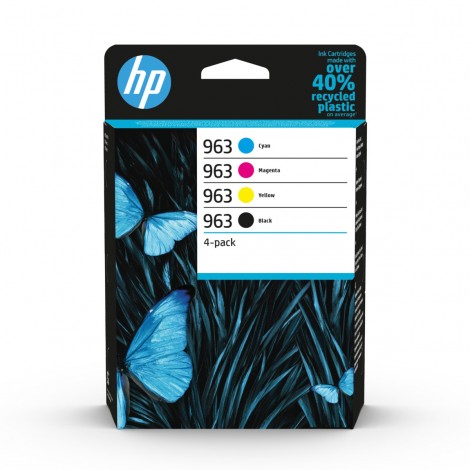 HP 963 Cartuccia inchiostro nero, ciano, magenta e giallo per OFFICEJET PRO 9010 (1x1.000pg - 3x700pg) 1Conf. - 6ZC70AE - C92H23180