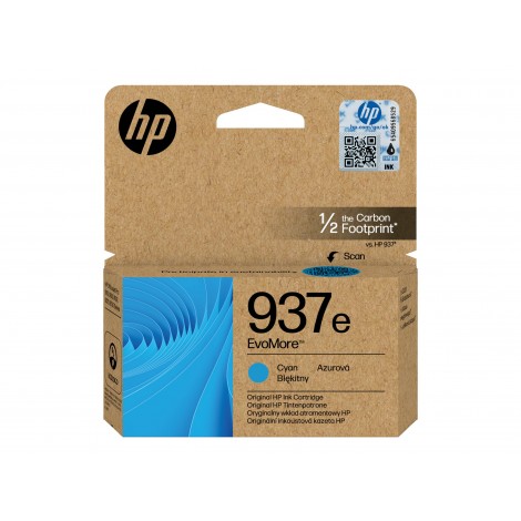 HP 937E - Cartuccia inchiostro ciano per OFFICEJET PRO 9120 (1.650pg) 1pz - 4S6W6NE - C92H23203