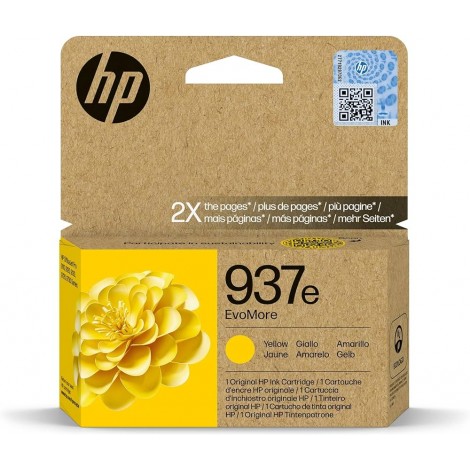 HP 937E - Cartuccia inchiostro giallo per OFFICEJET PRO 9120 (1.650pg) 1pz - 4S6W8NE - C92H23207