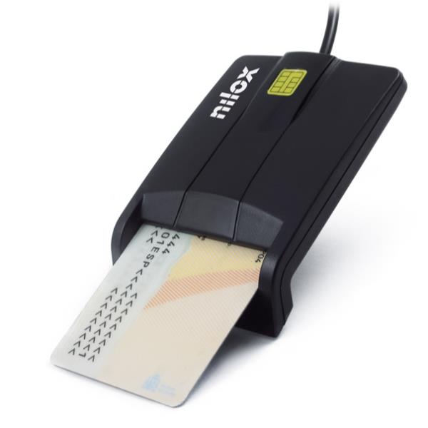 Lettore Smart Card - NILOX TECH - connessione USB 2.0, compatibile con carte con chip visibile - NXLD001