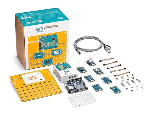 Arduino Plug and Make Kit [AKX00069] - Kit modulare per creare facilmente progetti elettronici, ideale per principianti e maker -  C92ARDR4