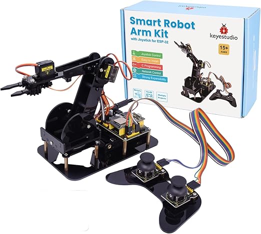 Braccio robot intelligente ESP32 con joystick, kit costruzione robot programmazione fai-da-te 4DF per adolescenti adulti - C92ESP32