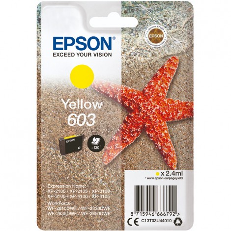 Epson T03U4 cartuccia giallo per WORKFORCE WF 2850DWF (2,4ml) 1pz - C13T03U44010 - C92E22297