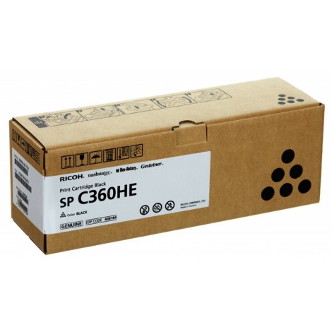 Ricoh 408184 Toner nero per SP C360DNW (4.500pg) 1pz - C92R30286