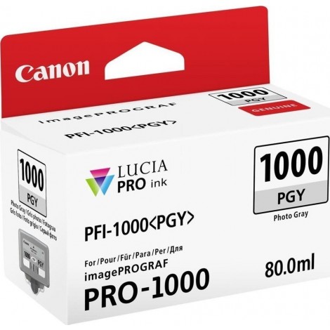 Canon PFI1000 serbatoio grigio foto per IMAGEPROGRAF PRO 1000 (80ml) 1pz - 0553C001 - C92C22082