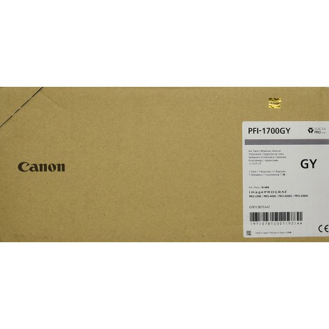 Canon PFI1700GY serbatoio grigio per IMAGEPROGRAF PRO 2000 (700ml) 1pz - 0781C001 - C92C25686