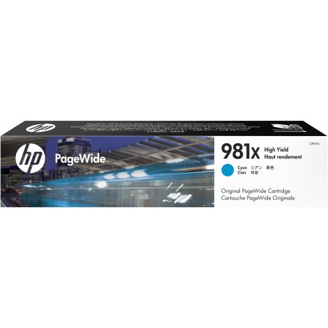 HP 981X cartuccia ciano per PAGEWIDE 586F (10.000pg) 1pz - L0R09A - C92H23097