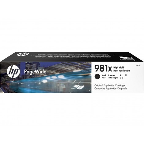 HP 981X Cartuccia inchiostro nero per PAGEWIDE 586F (10.000pg) 1pz - L0R12A - C92H23106
